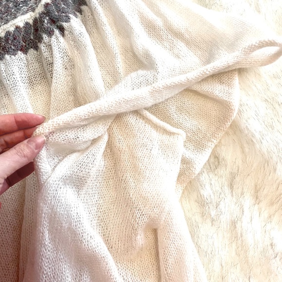 Free People Boho Sheer Butterfly Sleeve Sweater - Picture 2 of 7